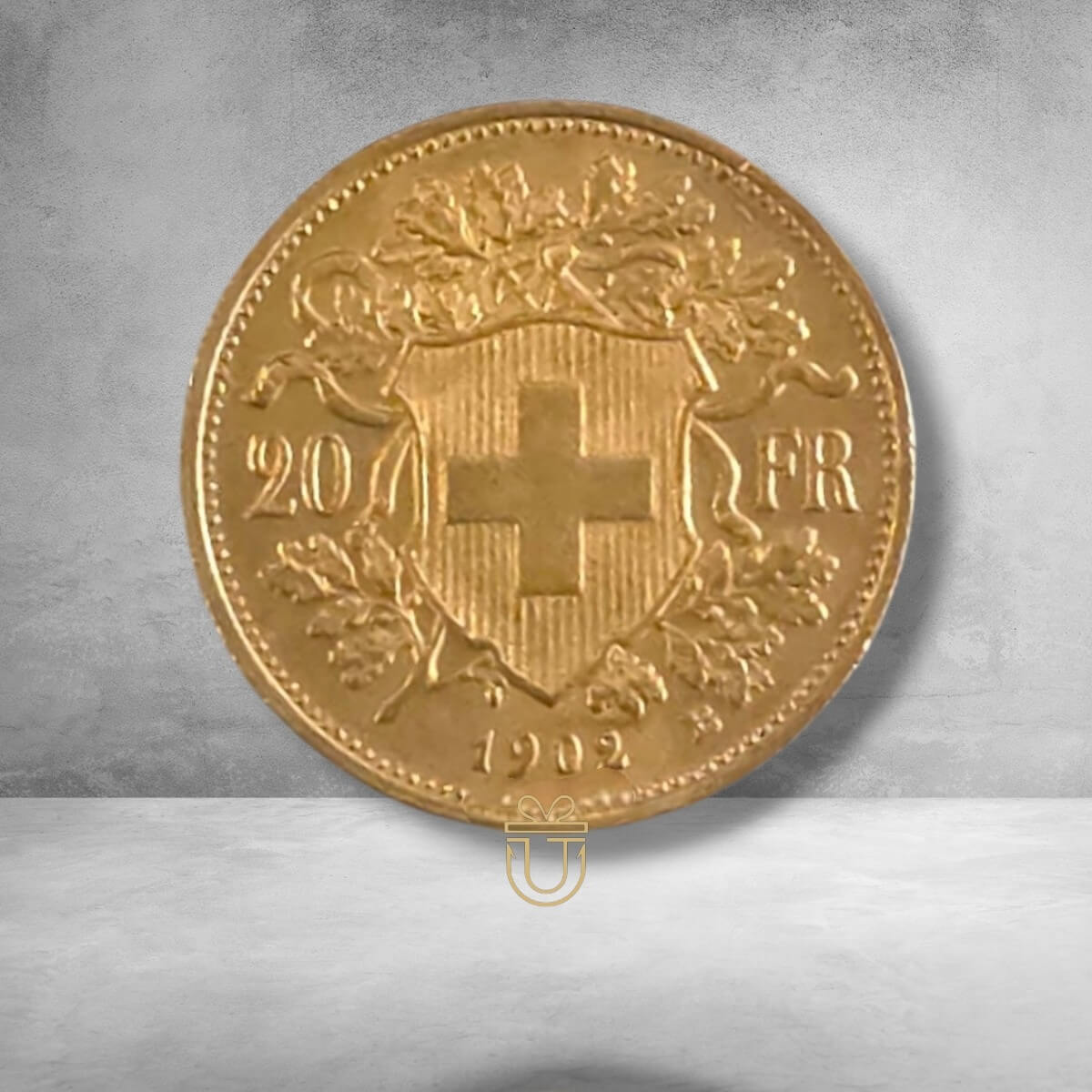 Vrenelli - 20 Franken Goldmünze Schweiz Jahrgang 1902 – Helvetia