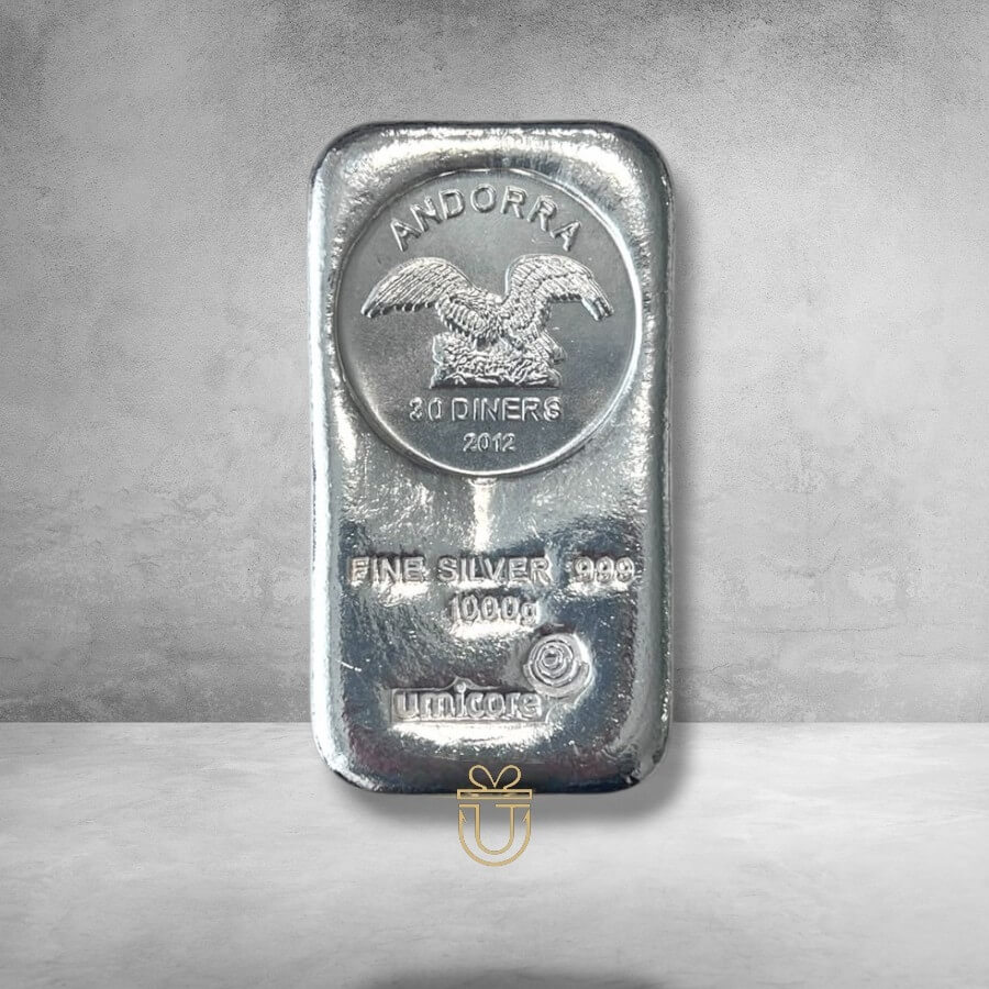 Andorra 20 Diner– Silber Münzbarren 1 kg