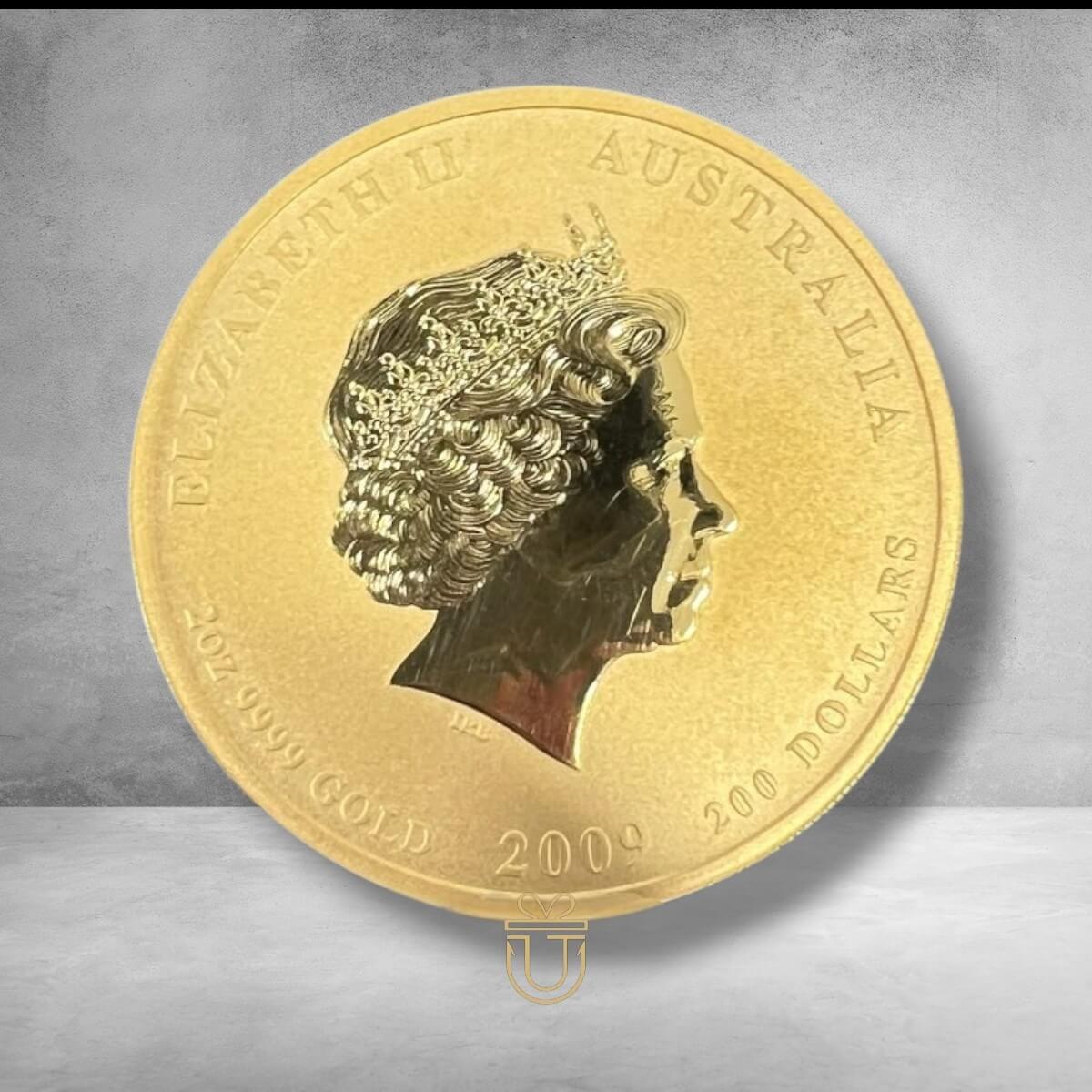 Lunar Serie II  „Year of the OX"  200 Dollar - Jahrgang 2009  2 Oz Gold