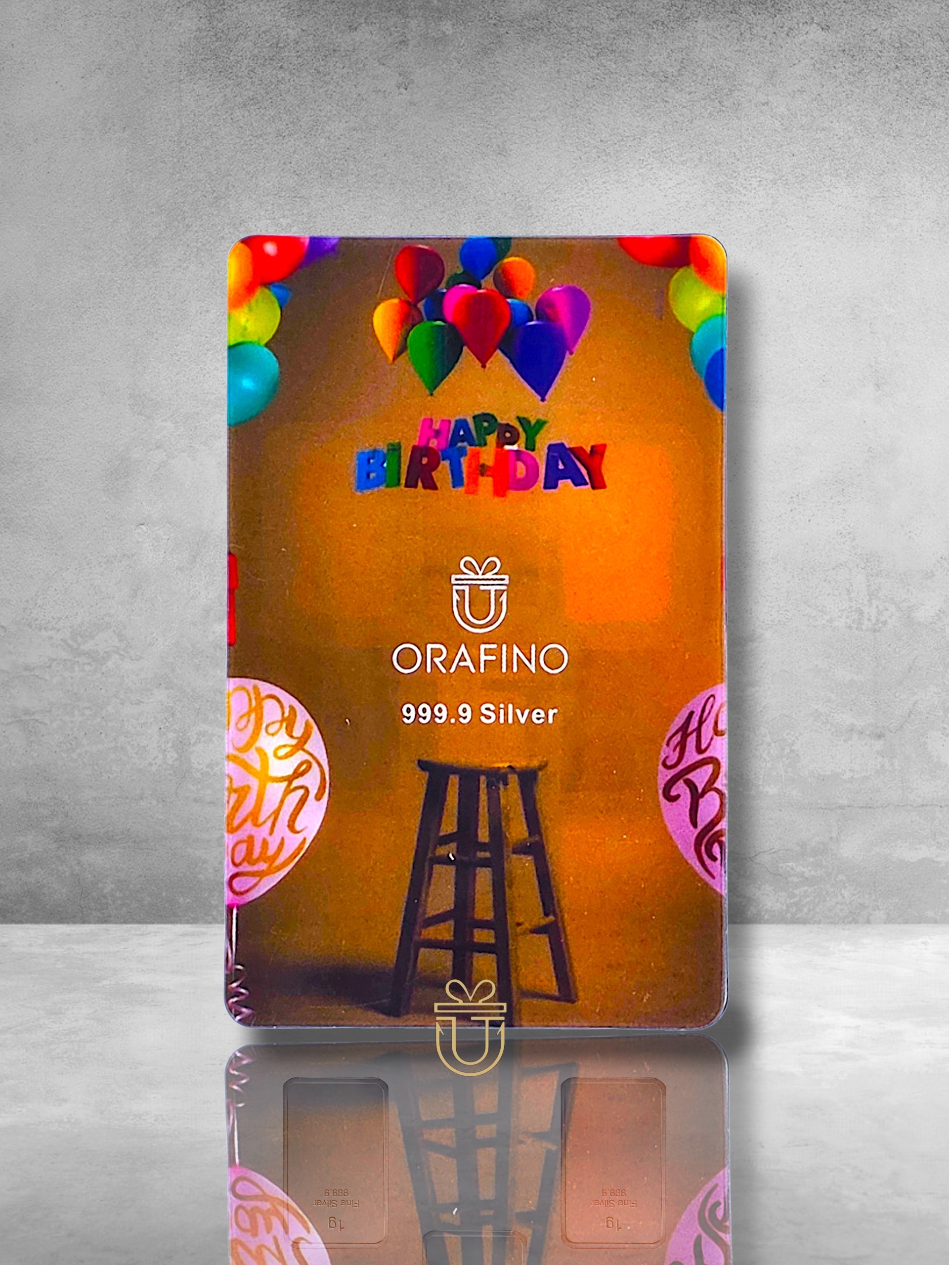 Orafino Geschenkkarte "Happy Birthday" Braun 5 x 1 g