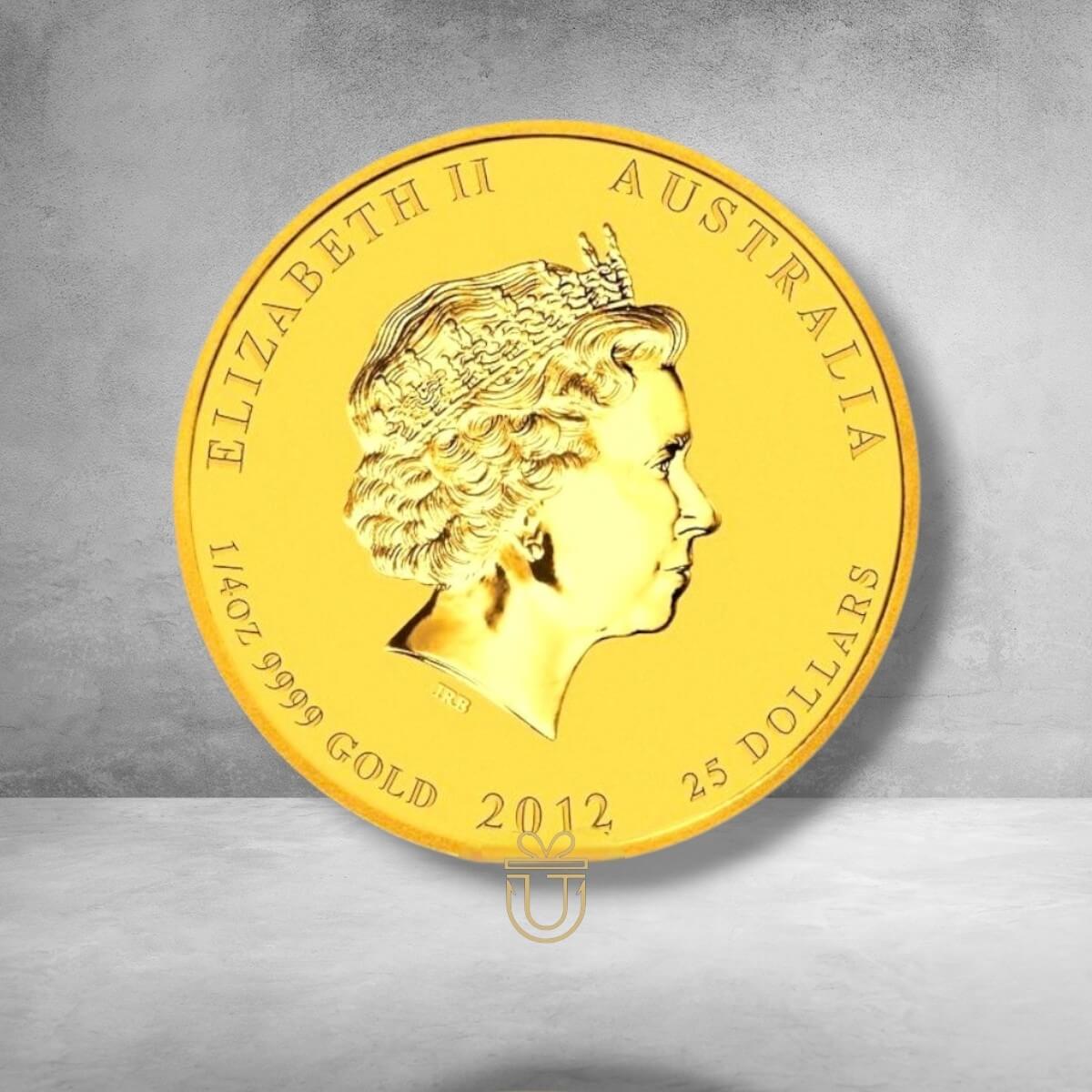 Goldmünze „Year of the Dragon“ – Australia - Jahrgang 2012 1/4 Oz