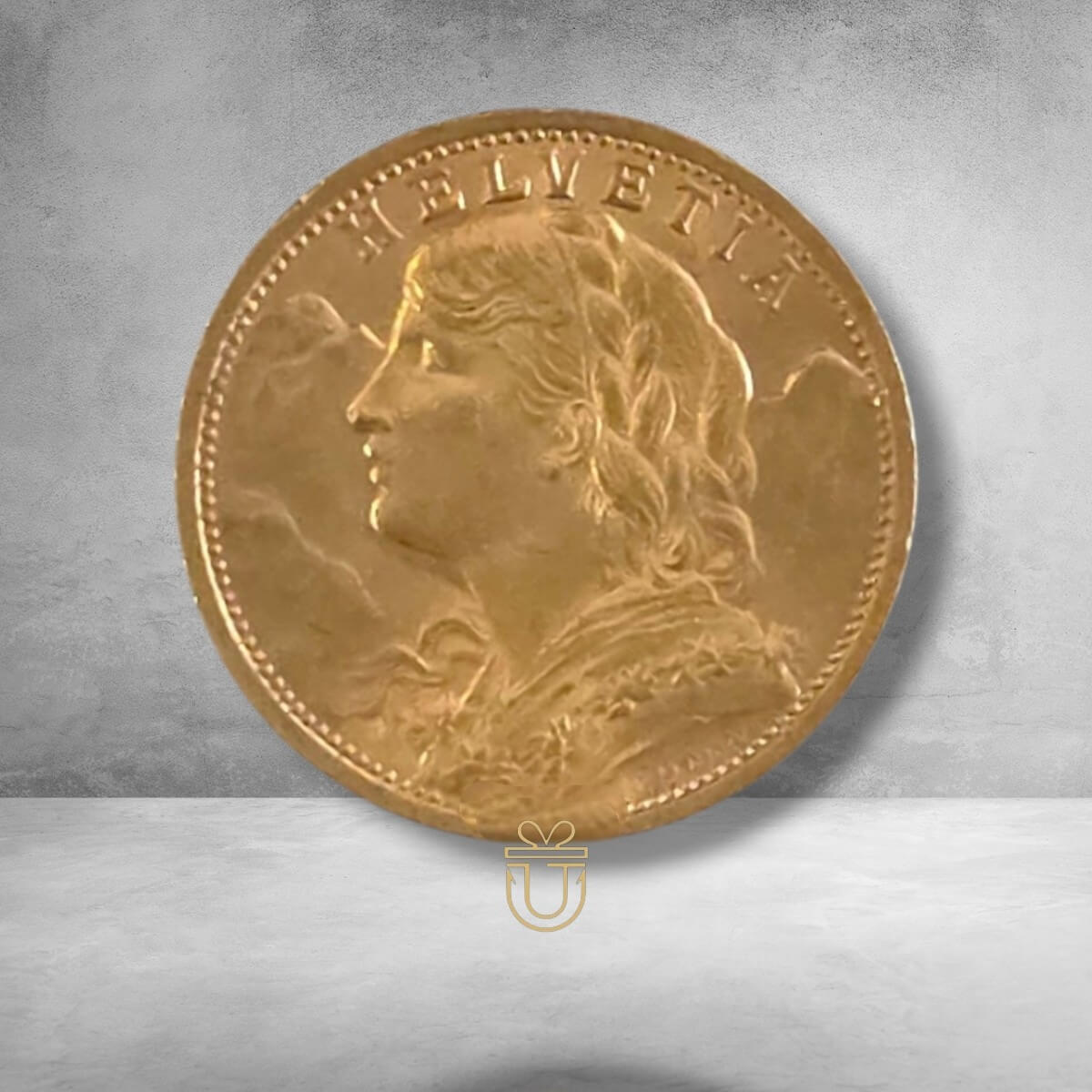 Vrenelli - 20 Franken Goldmünze Schweiz Jahrgang 1909 – Helvetia