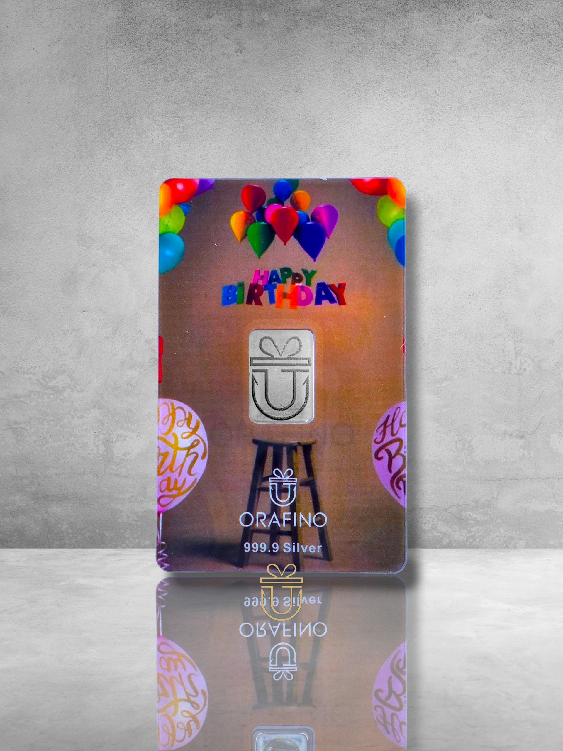 Orafino Geschenkkarte "Happy Birthday" Braun 1 g