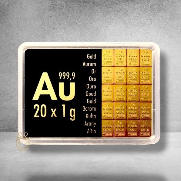 Goldbarren Tafelbarren (CombiBar / Multicard) 20 x 1 g