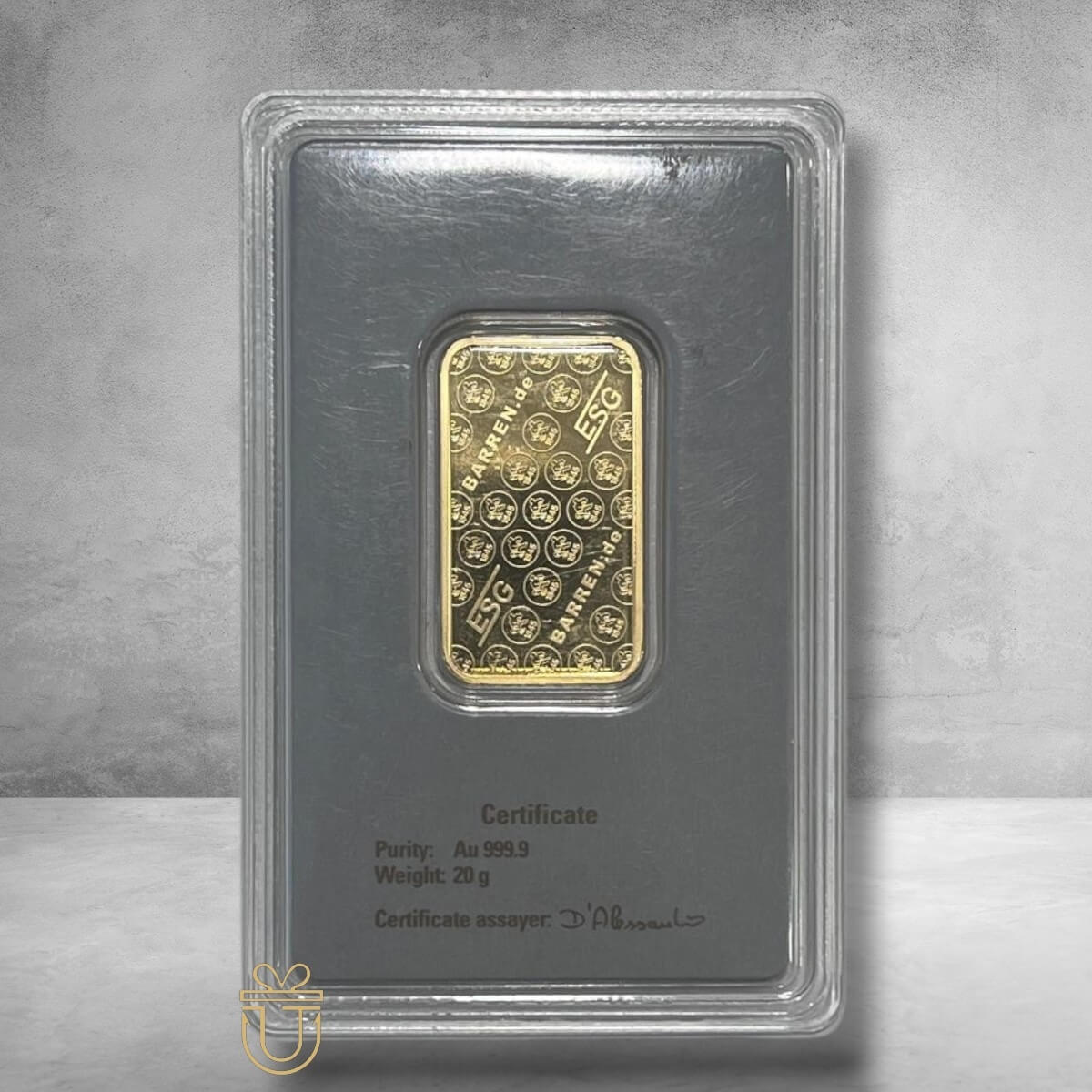 Goldbarren Karte 20g
