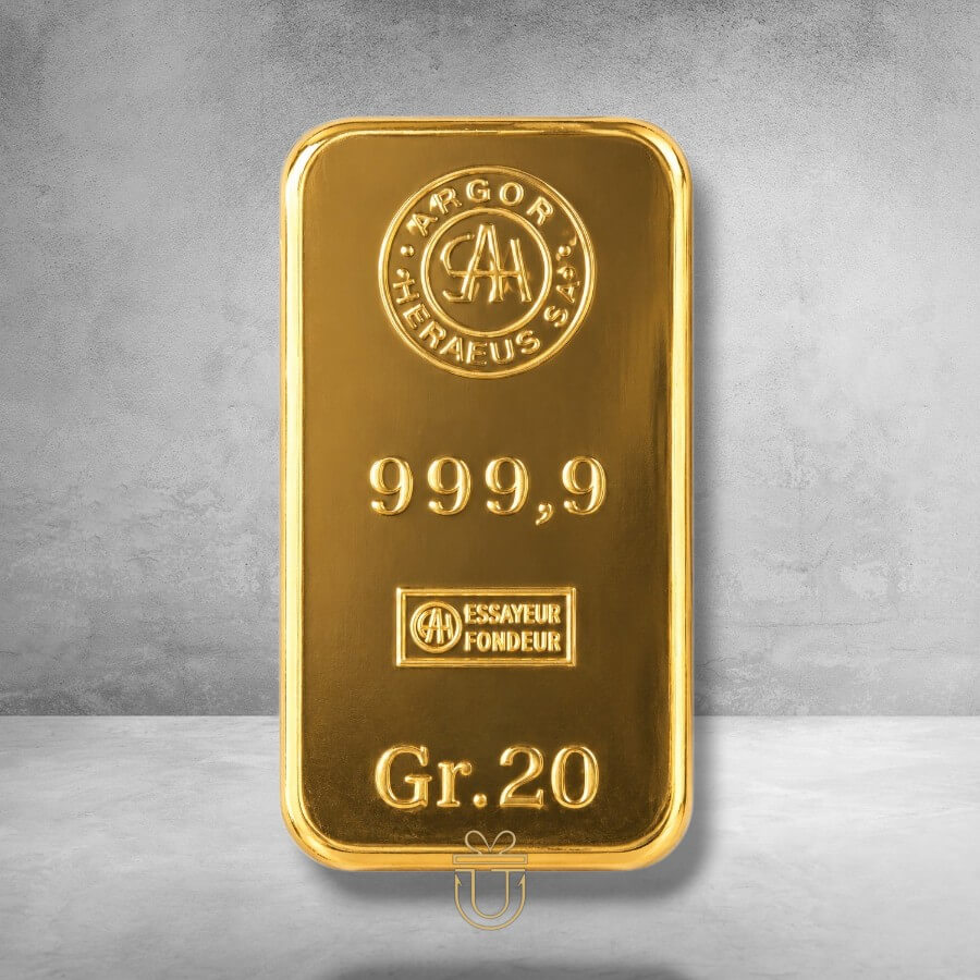 Chiasso Goldbarren  20g - Argor - Ohne Blister **