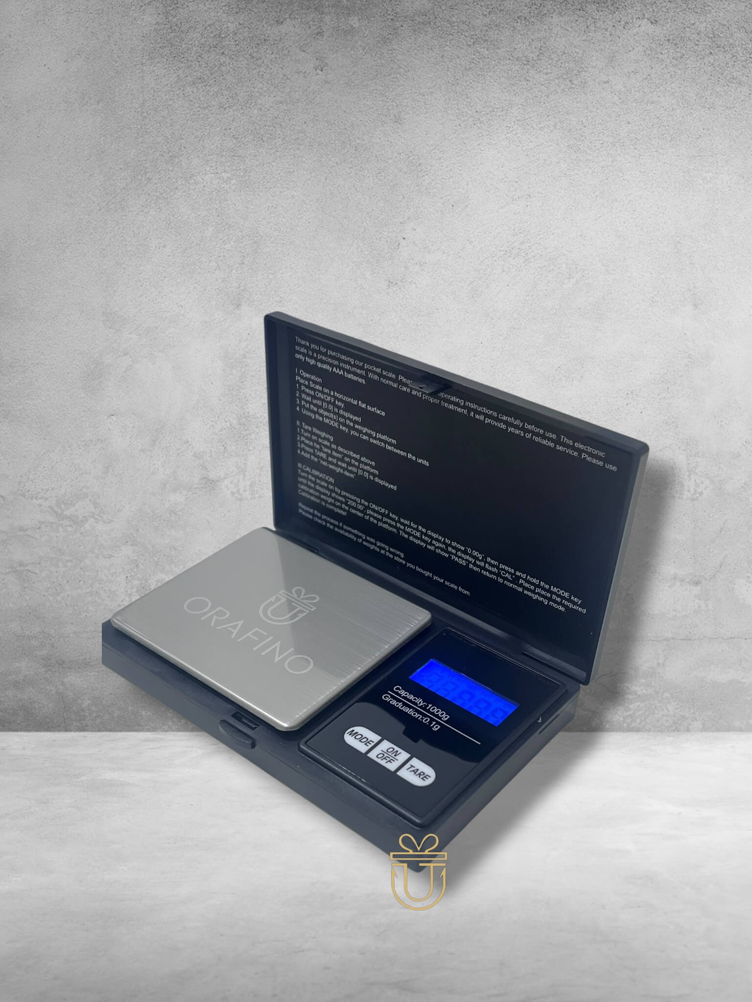 ORAFINO Digitale Präzisionswaage – 500g / 0,01 g