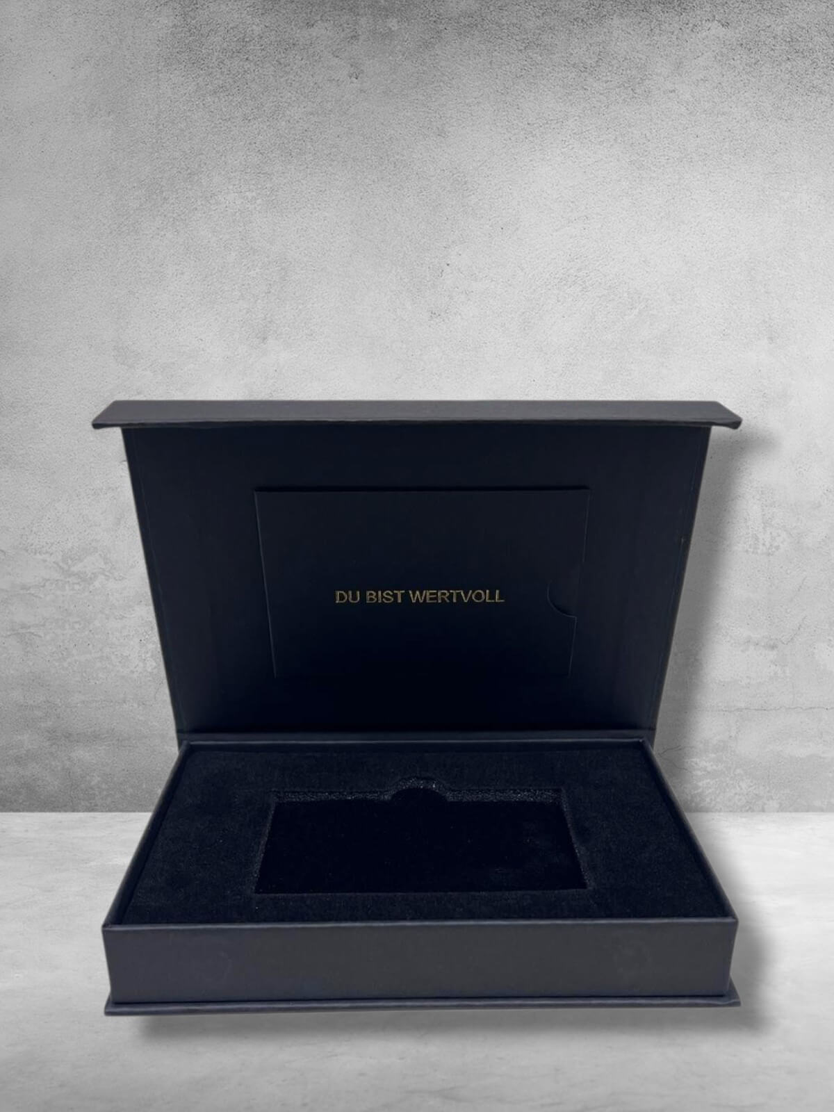 Geschenkverpackung für Gold- & Silberkarten
