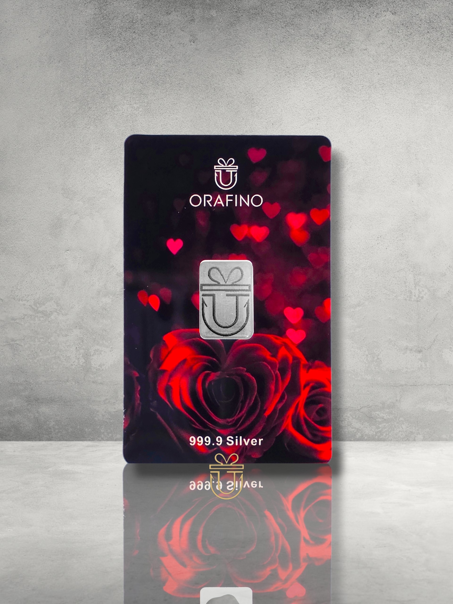 Orafino Geschenkkarte "For you" Rote Rosen 1 g