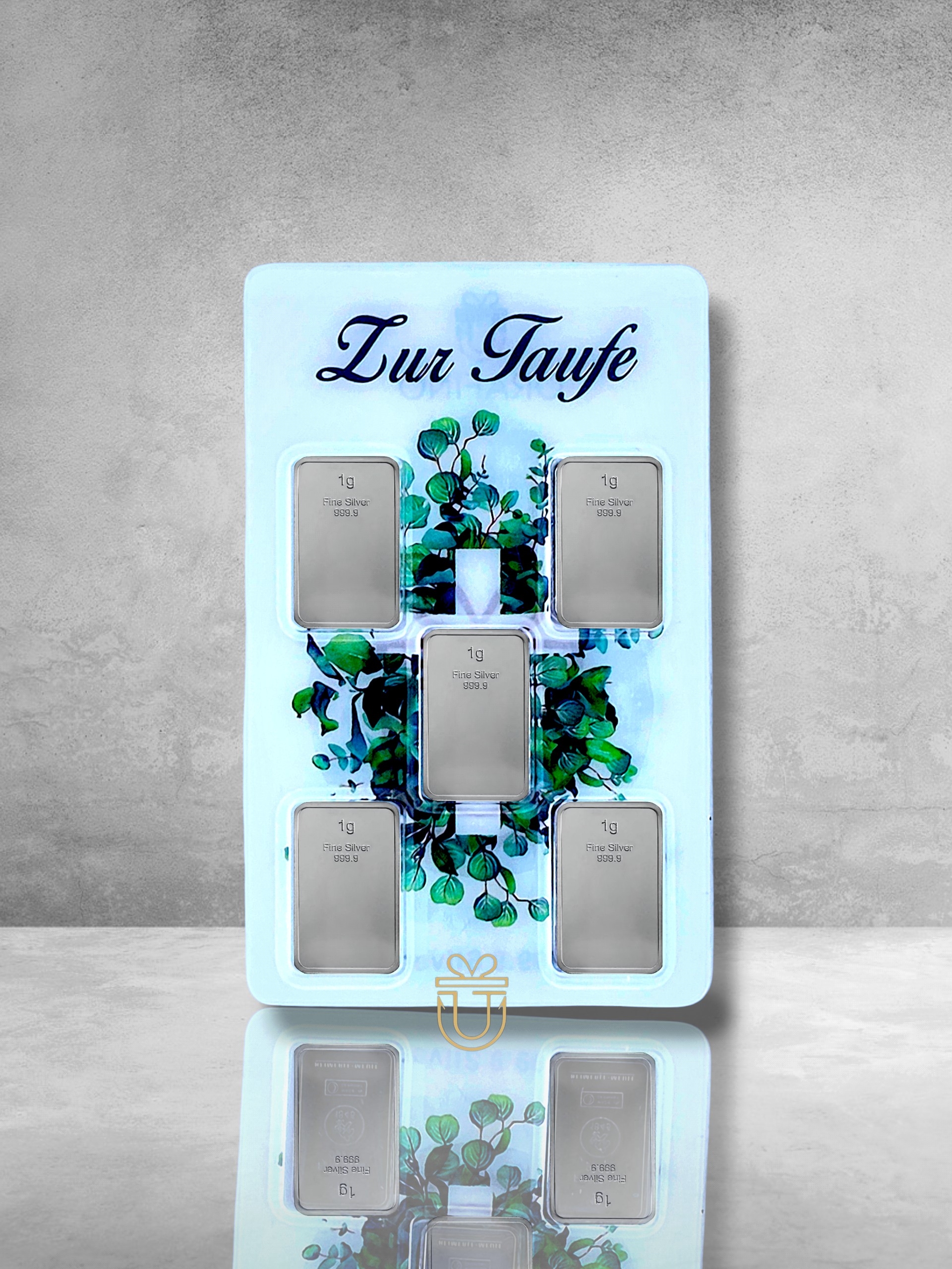 Orafino Geschenkkarte " Zur Taufe" Weiß 5 x 1 g