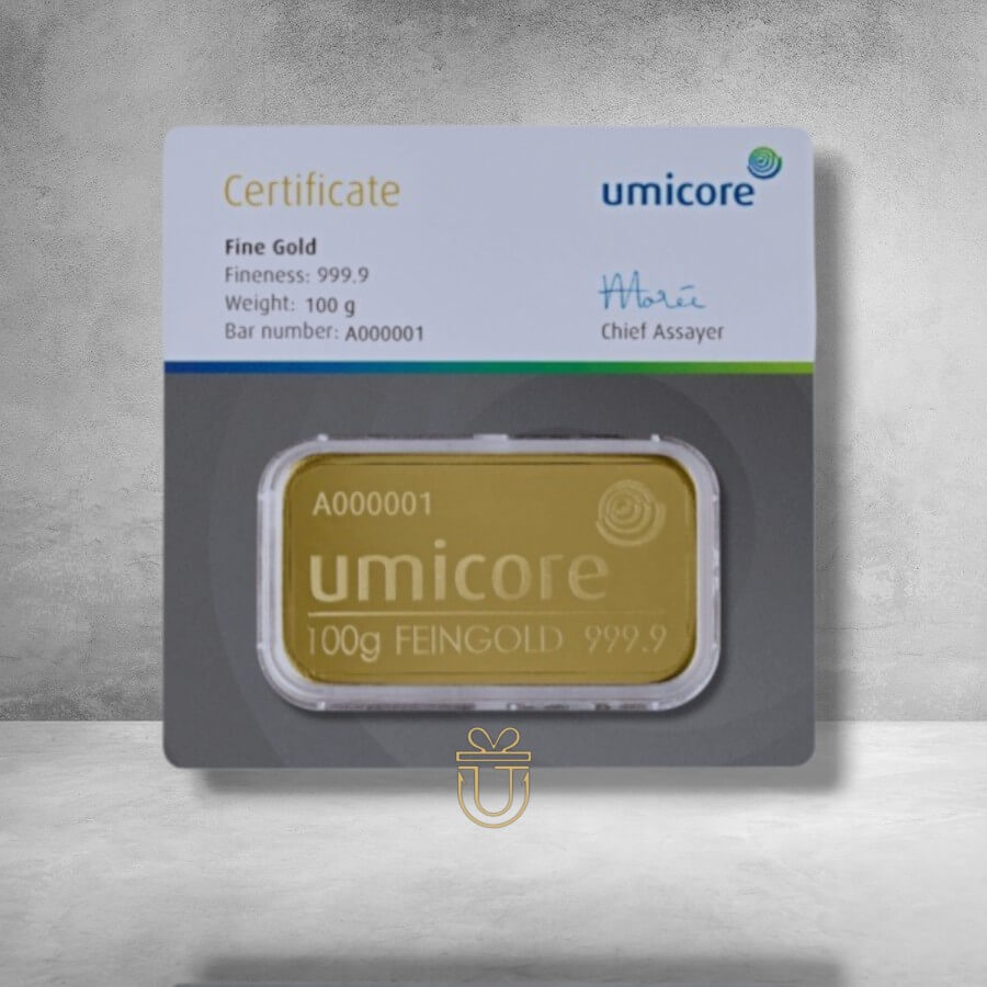 Goldbarren Karte 100g