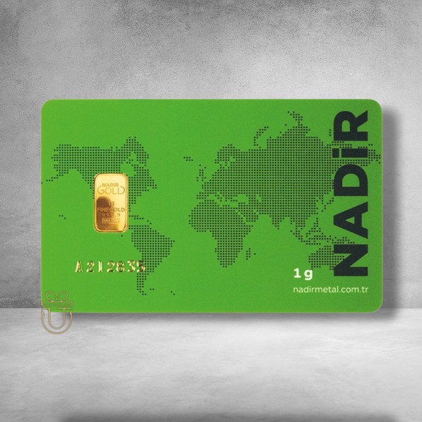 Nadir Gold Bar Card 1 g **