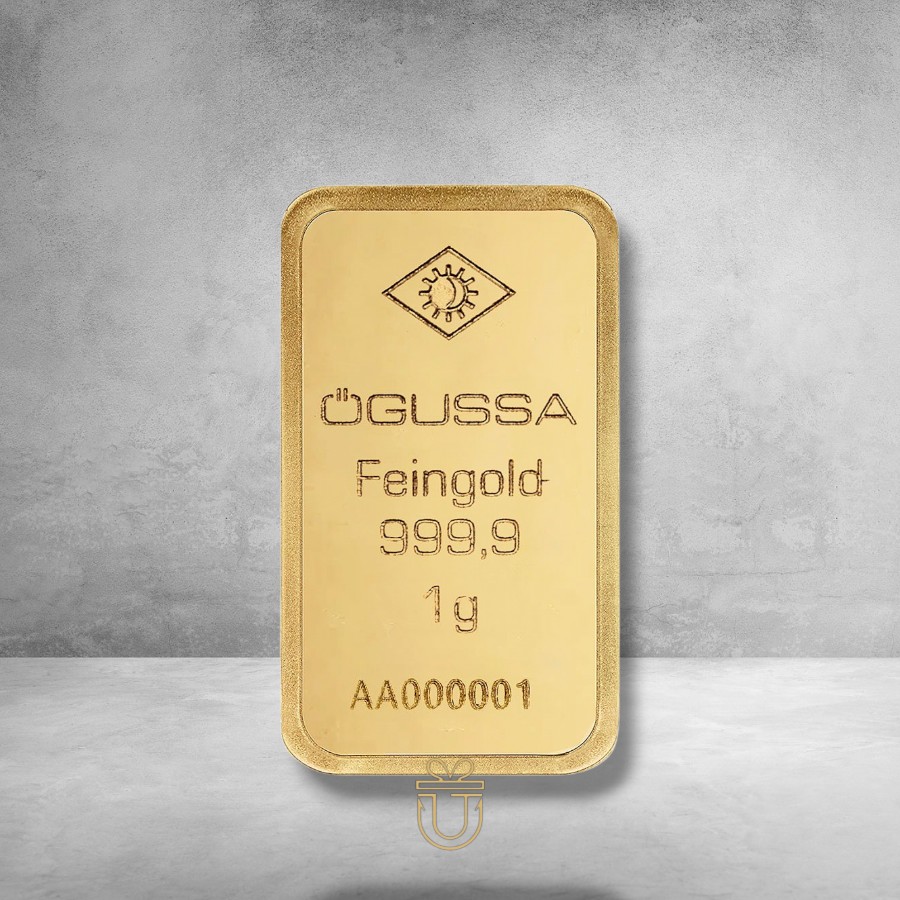 Ögussa Goldbarren 1g Vintage **
