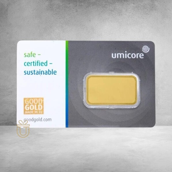 Goldbarren Karte 10g