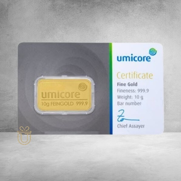 Goldbarren Karte 10g
